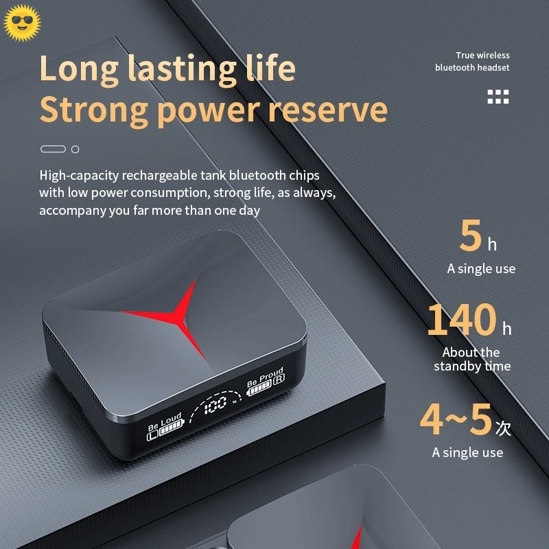 Mới Tai Nghe bluetooth 5.3 m90 Chống Ồn Kèm mic Chuyên Dụng Chơi Game jpvn