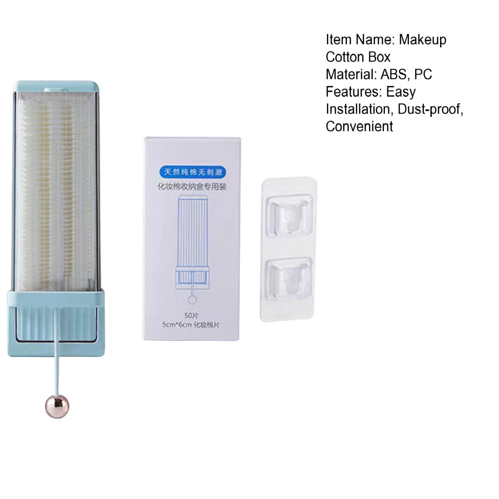 Hộp Đựng Bông Tẩy Trang Gắn Tường Tiết Kiệm Không Gian