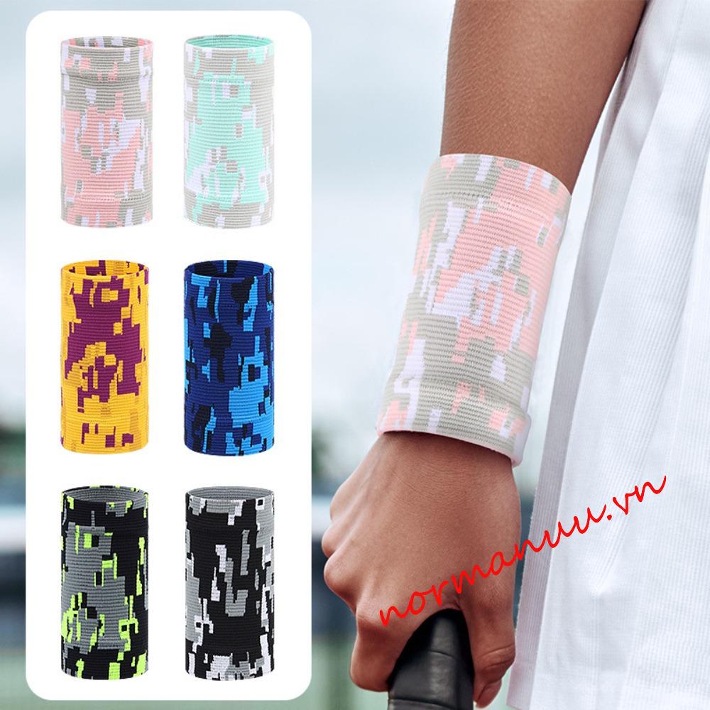 Norman Băng Quấn Cổ Tay Co Giãn Thấm Hút Mồ Hôi Khi Chơi tennis / Thể Thao 6G