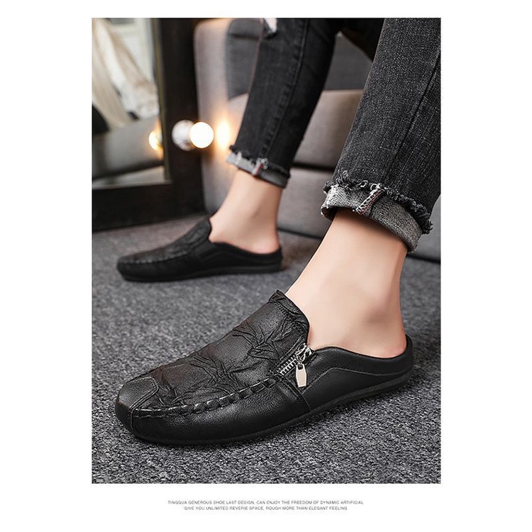 Giày Lười Da Bít Mũi Thoáng Khí Thời Trang Mùa Hè 2022