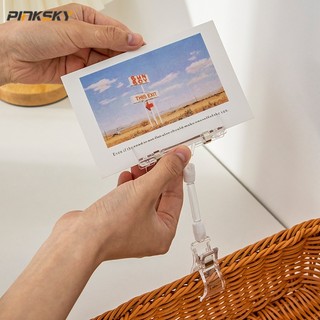Người giữ tin nhắn trên máy tính để bàn kẹp ảnh trong suốt kẹp giữ bưu thiếp học sinh