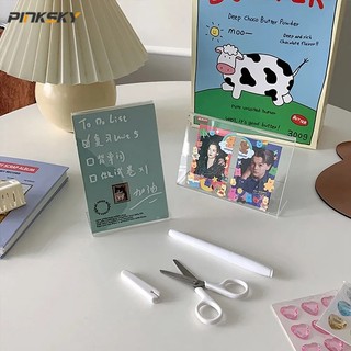 Kẹp Giấy Note Bằng Nhựa Acrylic Trong Suốt Thiết Kế Đơn Giản Đa Năng
