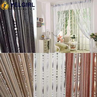 Yelgirla rèm cửa chuỗi hạt cườm treo cửa sổ 1mx2m trang trí nhà cửa