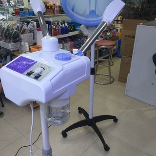 Máy xông mặt 2 cần KMD-838 CHÍNH HÃNG sử dụng được các loại thảo dược có túi lọc rác không sử dụng tinh dầu