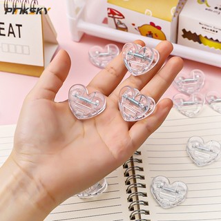Kẹp Ảnh Trong Suốt Họa Tiết Trái Tim Xinh Xắn
