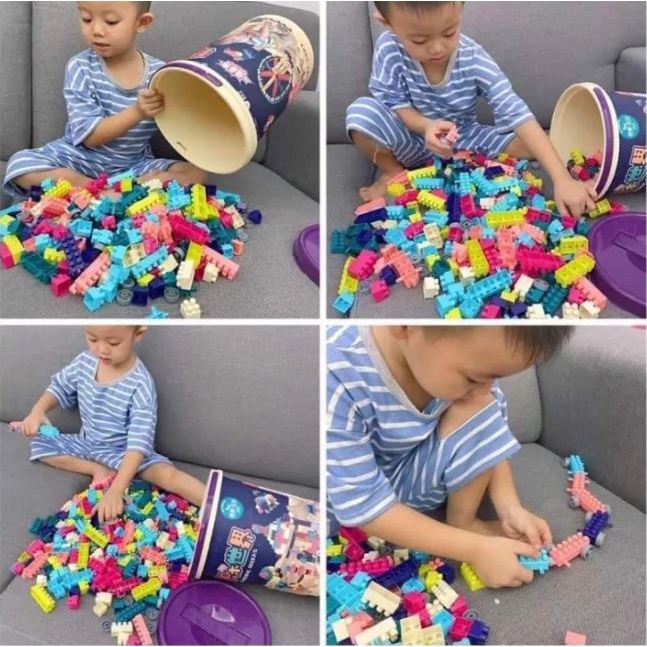 Đồ chơi phát triển trí tuệ cho trẻ - Bộ xếp hình thông minh 300 chi tiết - Thingkids