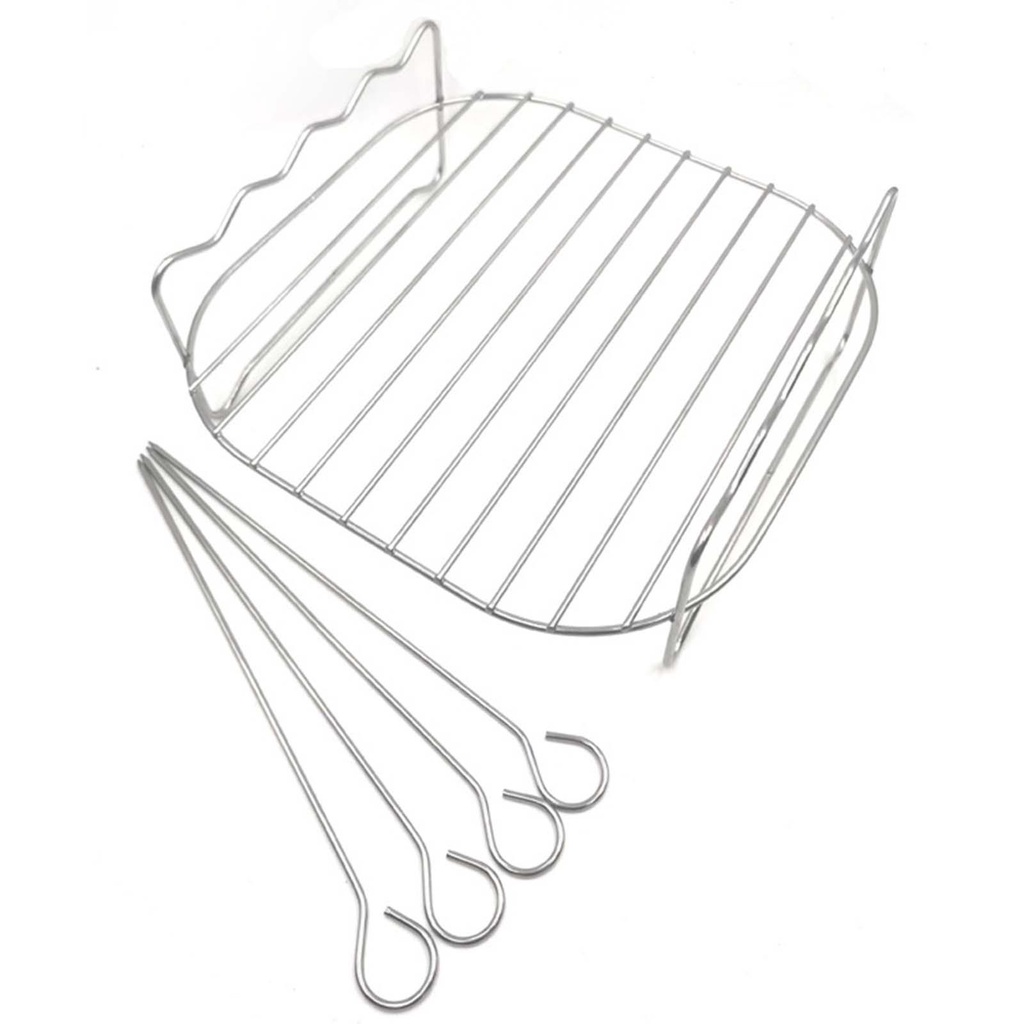 Khay Hai Tầng Dùng Nướng bbq / Pizza / Bánh Mì / Không Khí Thay Thế Cho Bếp Nướng