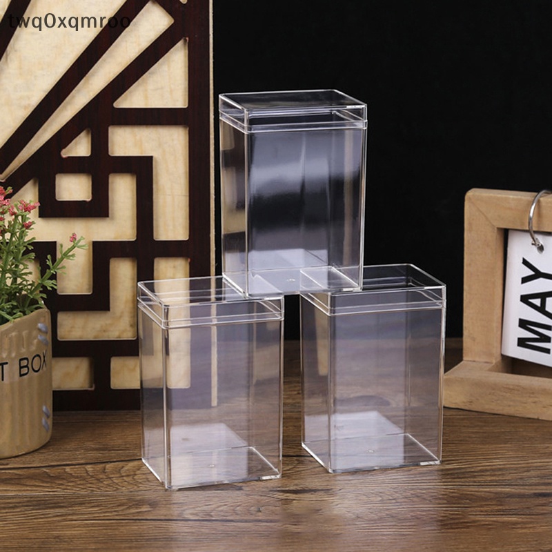 Hộp nhựa hình chữ nhật Bánh quy kẹo búp bê đóng gói quà tặng hộp trong suốt VN