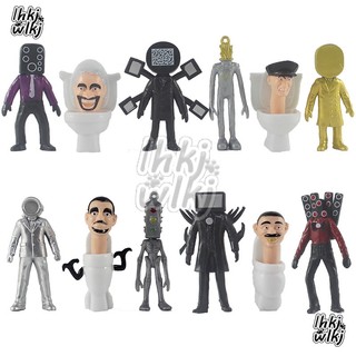 Set 9 Mô Hình Mô Phỏng Toiletkibidi Người Đàn Ông tv