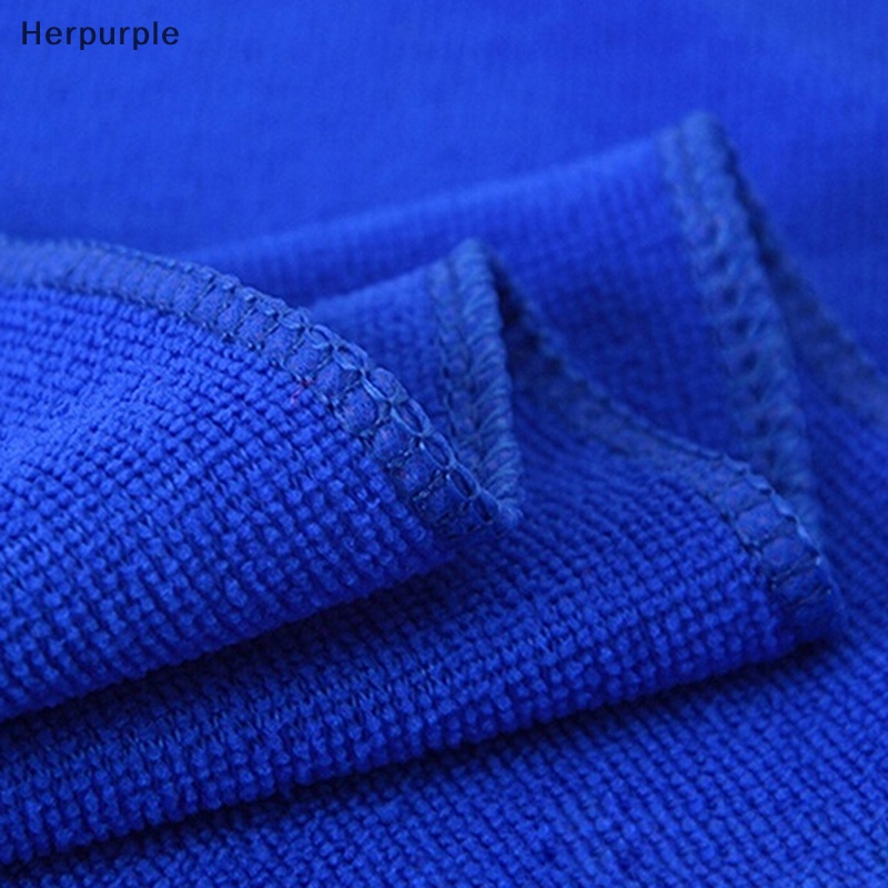 Set 5 Khăn Vi Sợi Màu Xanh Dương Siêu Thấm Hút Vệ Sinh Xe Ô Tô Tiện Lợi vn