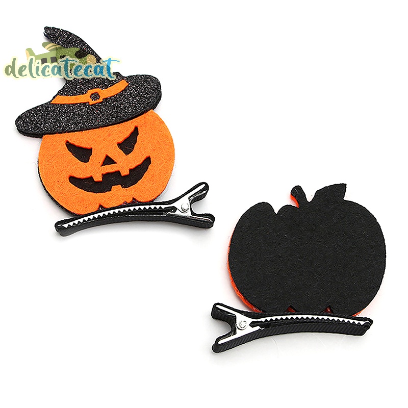 Kẹp Tóc Hình Quả Bí Ngô / Mèo Đen Phong Cách halloween Độc Đáo