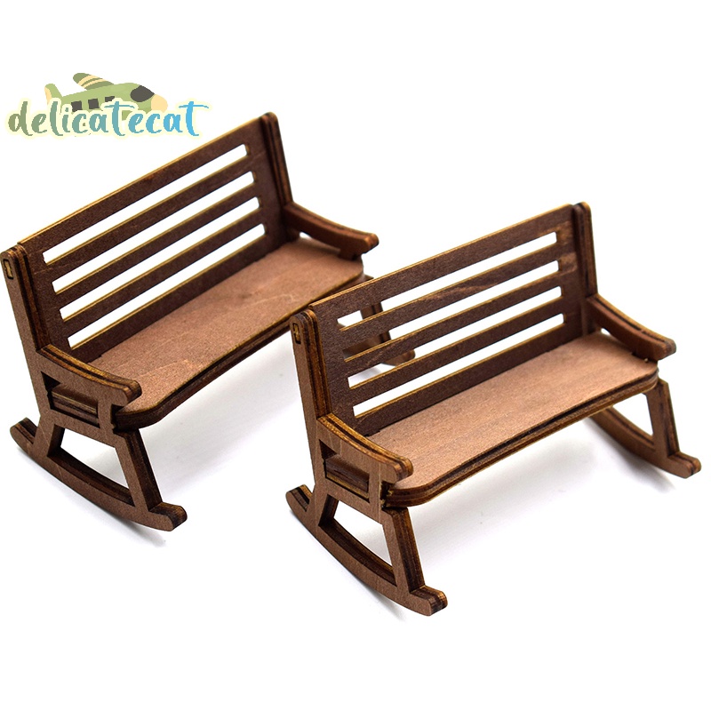 1 / 12 Nhà Búp Bê Ghế Bàn Mini Nhà Búp Bê Ghế Bập bênh Phụ Kiện Nội Thất Nhà Búp Bê Cho Trẻ Em Giả Vờ Chơi Đồ Chơi