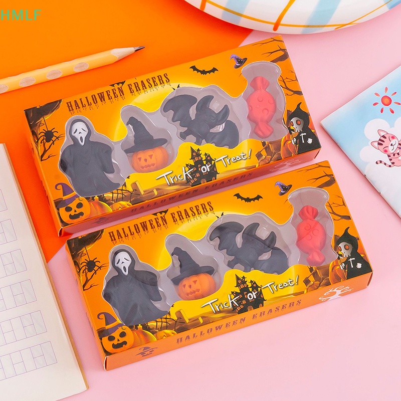 Tẩy Bút Chì Mềm mini Họa Tiết Hoạt Hình Sáng Tạo Bền Bỉ Dùng Hóa Trang halloween Dành Cho Học Sinh
