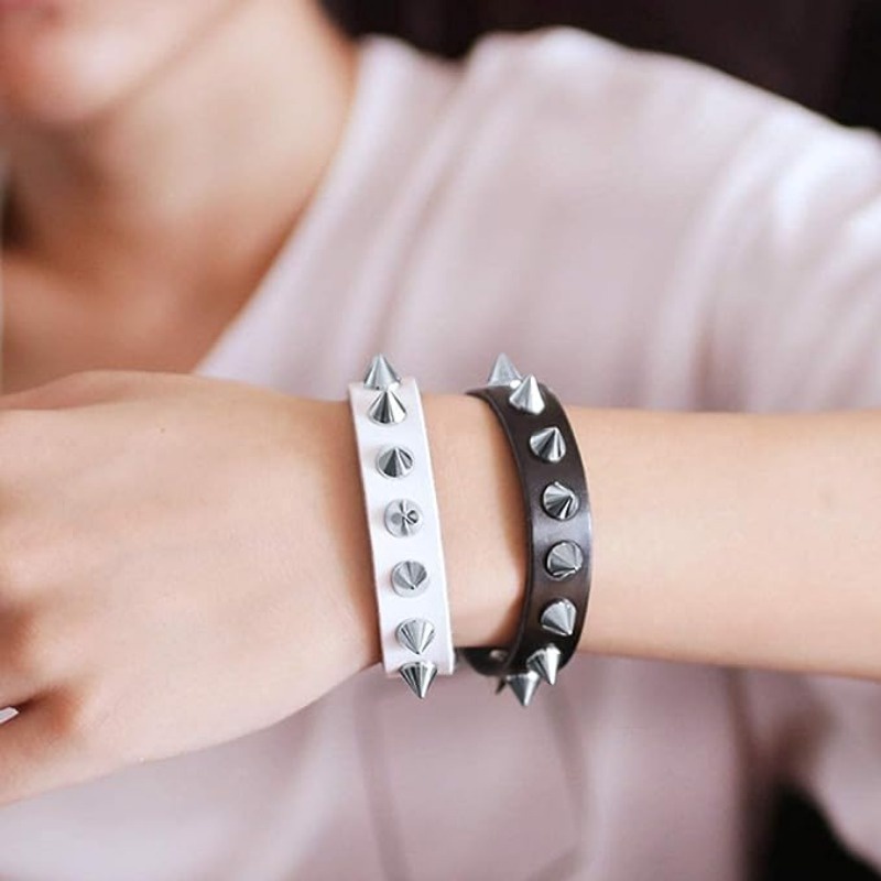 Bộ 10 Đinh Tán Kim Loại / Bạc Hình Nón Dùng Trang Trí Quần Áo / Giày Da / Giày Đinh Tán diy punk