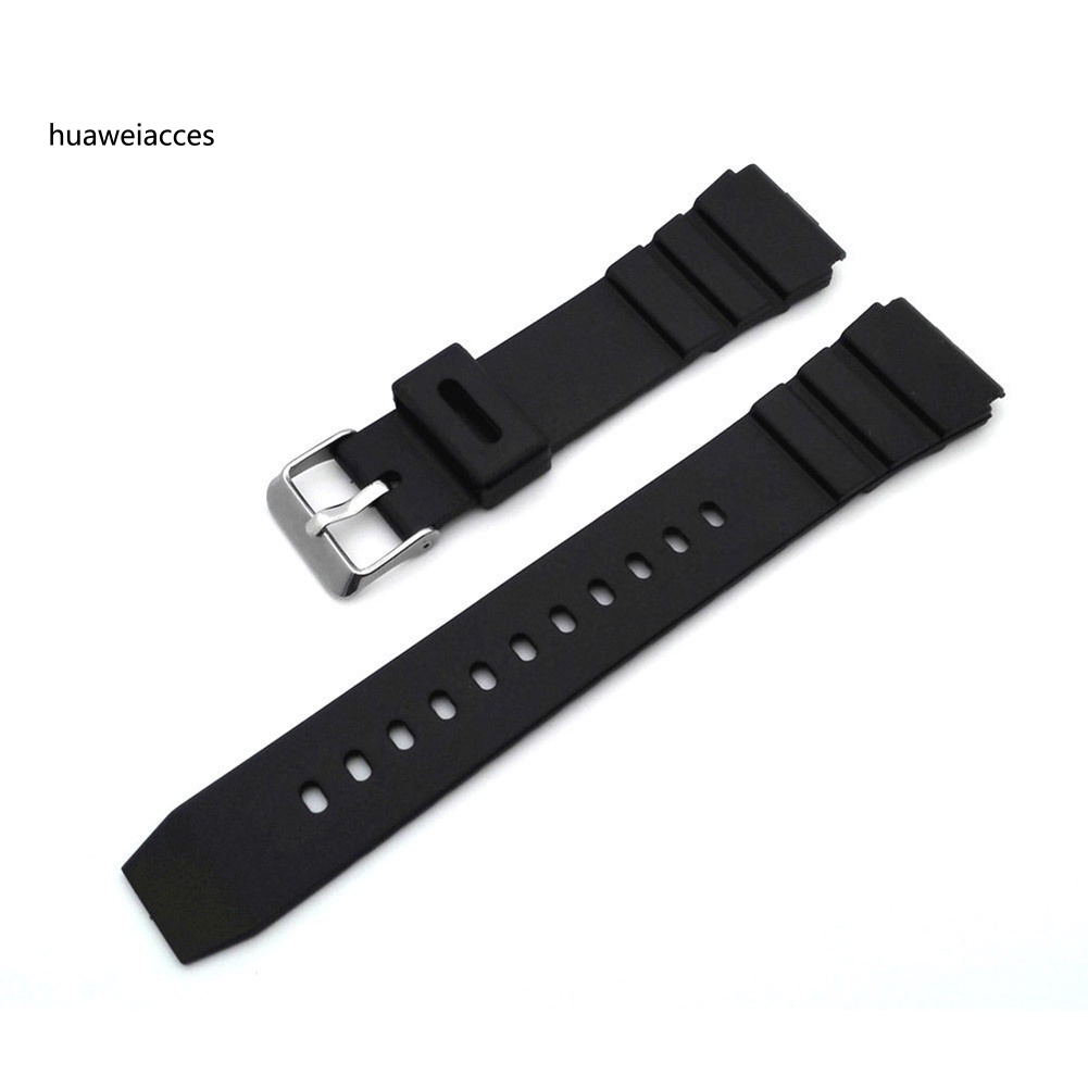 Dây Đeo Đồng Hồ Bằng Cao Su silicone Chống Nước 18-22mm Cho Nam