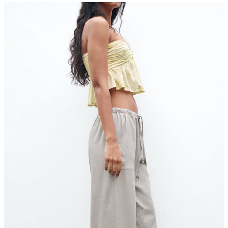 Zara Áo Ống Thêu Họa Tiết Tổ Ong Sau Lưng 23 Kiểu Thời Trang Mùa Hè7200130