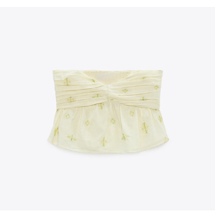 Zara Áo Ống Thêu Họa Tiết Tổ Ong Sau Lưng 23 Kiểu Thời Trang Mùa Hè7200130