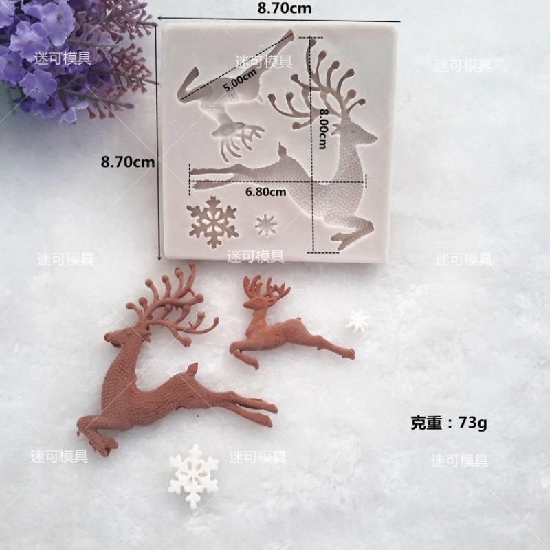 Khuôn silicone Làm Bánh Tạo Hình Chủ Đề Giáng Sinh