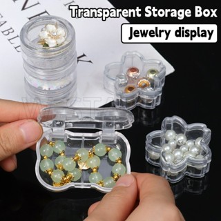  Trong Suốt Hộp Nhựa mini Hình Tròn   Trái Tim   Hoa Tai   Nhẫn Để Bàn Đa Năng 