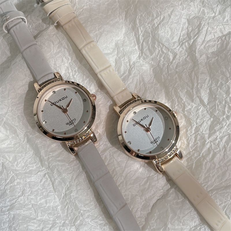 Đồng Hồ Đeo Tay Phong Cách Pháp Đơn Giản Sang Trọng Dành Cho Nữ