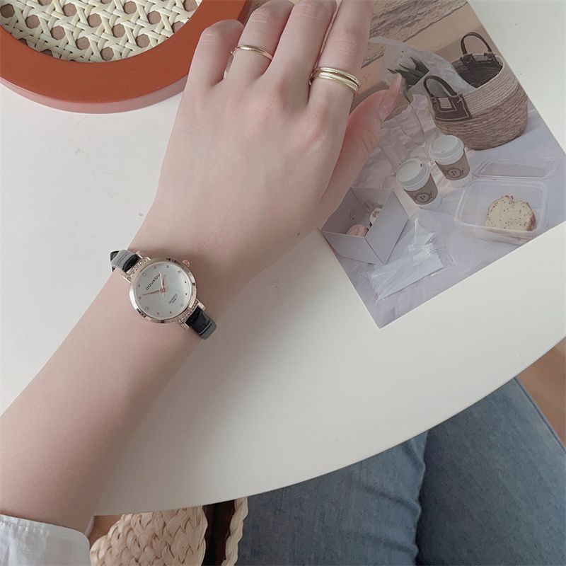 Đồng Hồ Đeo Tay Phong Cách Pháp Đơn Giản Sang Trọng Dành Cho Nữ