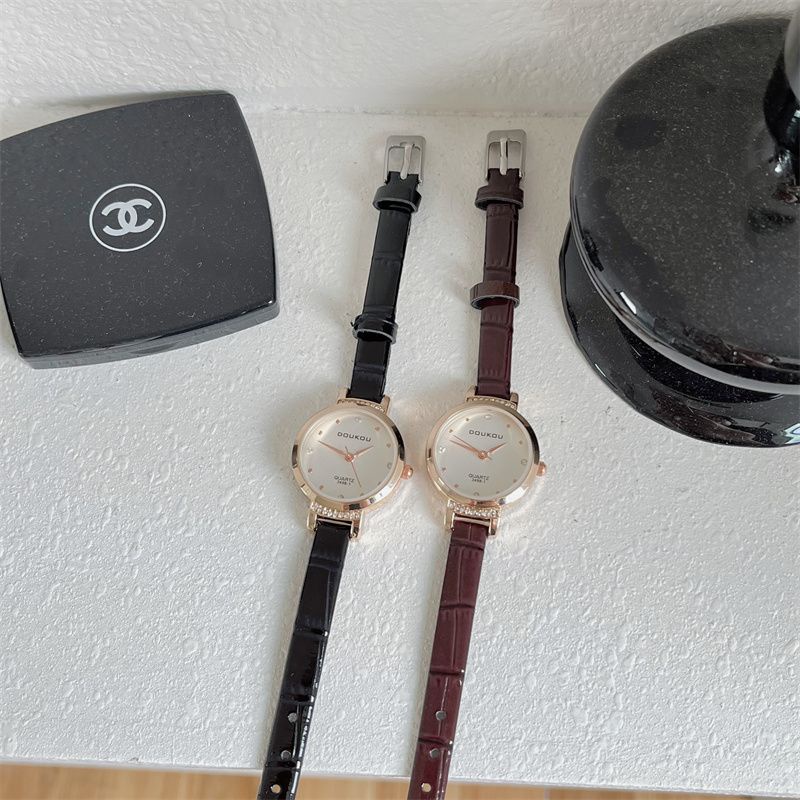 Đồng Hồ Đeo Tay Phong Cách Pháp Đơn Giản Sang Trọng Dành Cho Nữ