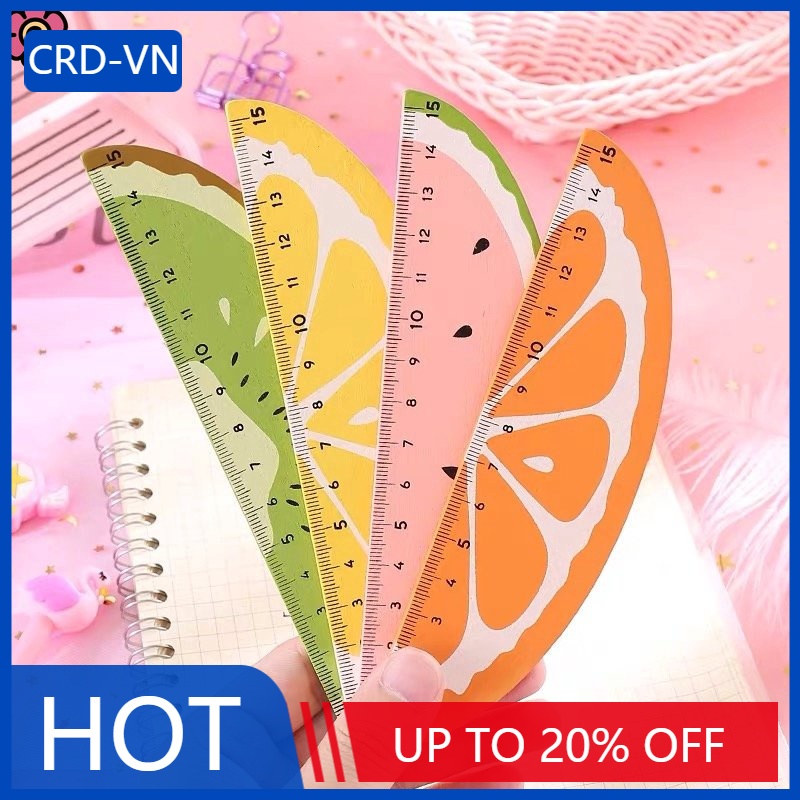 Thước Gỗ Hình Trái Cây 15cm