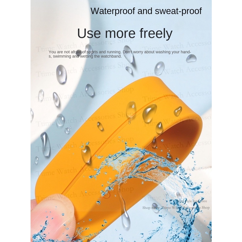 Dây Đeo Silicon 20mm 22mm Kèm Khóa Nam Châm Cho Đồng Hồ Thông Minh seiko 5 skx007 skx009