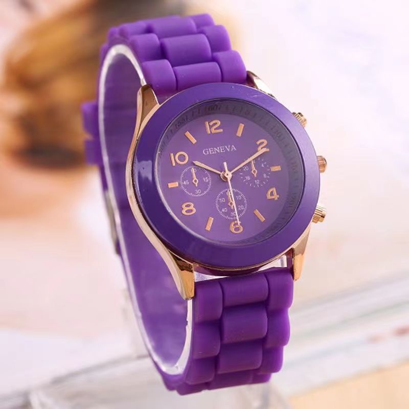 Gen Eva Đồng Hồ Thạch Anh Dây Silicon Thời Trang Cho Cặp Đôi