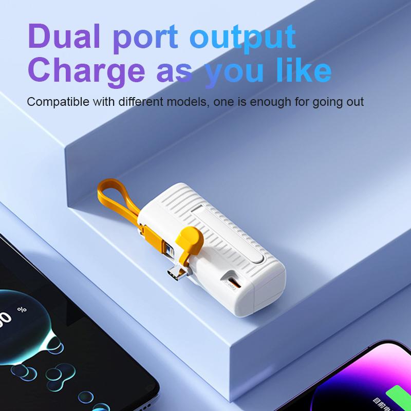 Sạc Dự Phòng qgeem mini 5000mah qc pd Nhanh Cho iphone 15 14 13 12 samsung xiaomi