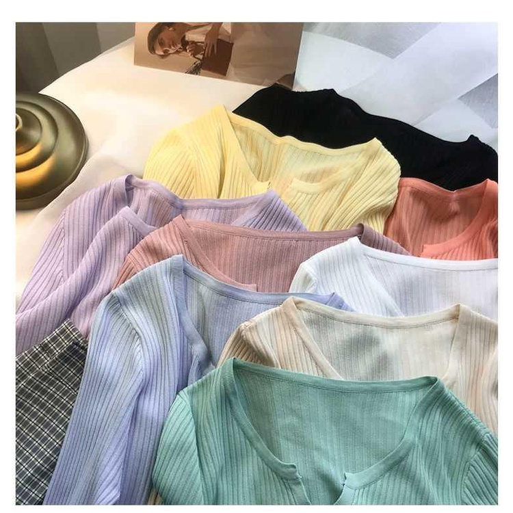 Knitted cardigan thin outer match summer new western style all-match long sleeve air-conditioned shirt Ice Silk sunscreen shirt small coat female MC ornament BCZQ