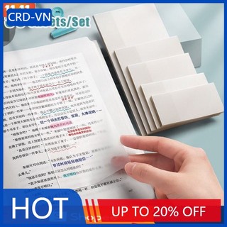 Set 50 Tờ Giấy Ghi Chú Trong Suốt Chống Nước Tự Dính Phong Cách Hàn Quốc