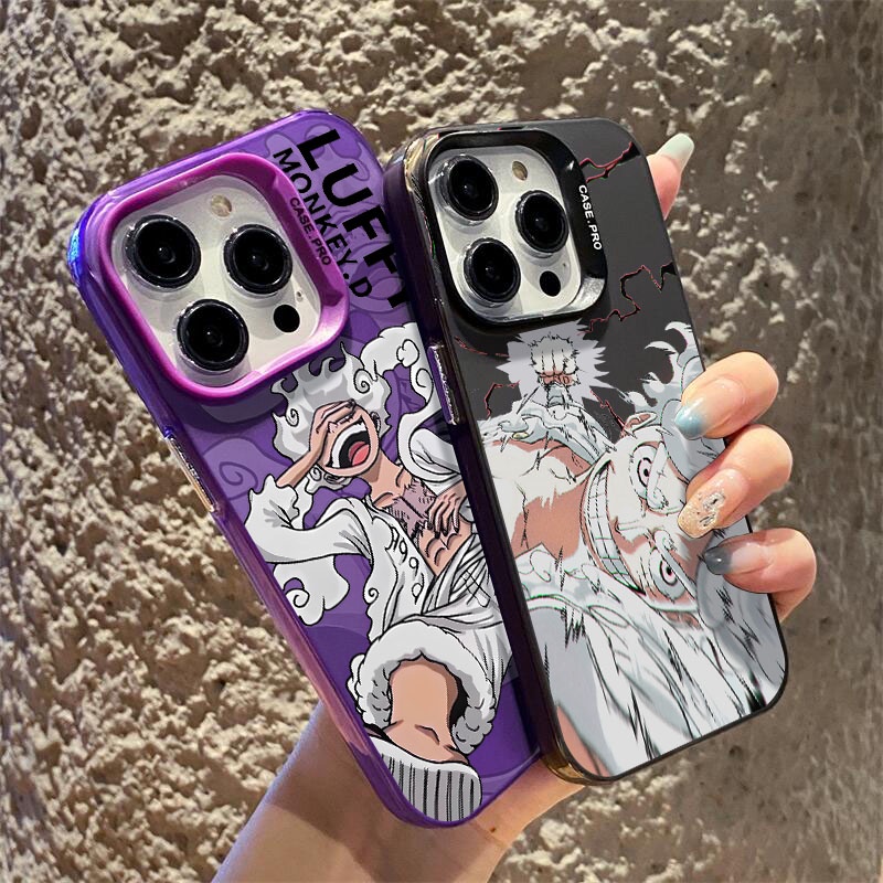 Ốp Điện Thoại Cứng Họa Tiết one piece nika luffy Cho iphone 11 12 13 14 15 pro max 14plus 15plus ip 12promax 13promax 14promax