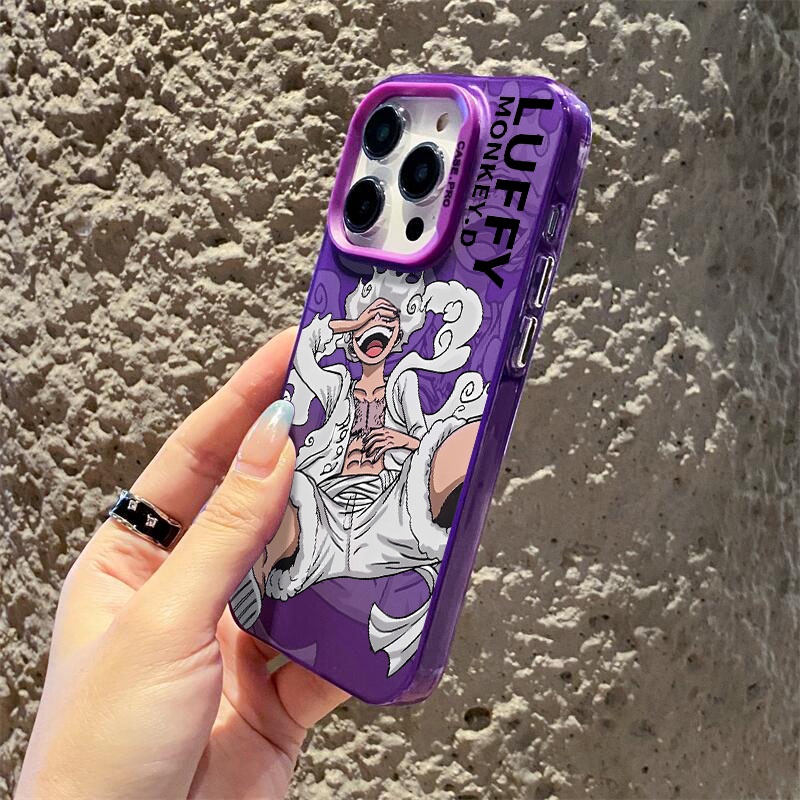 Ốp Điện Thoại Cứng Họa Tiết one piece nika luffy Cho iphone 11 12 13 14 15 pro max 14plus 15plus ip 12promax 13promax 14promax