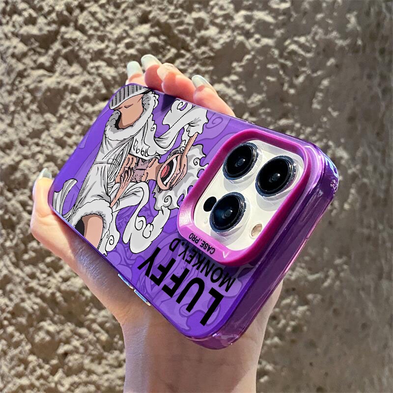 Ốp Điện Thoại Cứng Họa Tiết one piece nika luffy Cho iphone 11 12 13 14 15 pro max 14plus 15plus ip 12promax 13promax 14promax