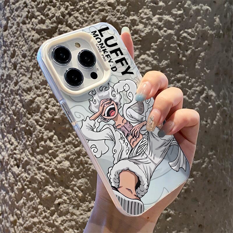 Ốp Điện Thoại Cứng Họa Tiết one piece nika luffy Cho iphone 11 12 13 14 15 pro max 14plus 15plus ip 12promax 13promax 14promax