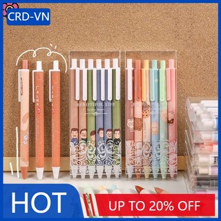Set 6 bút bi mực đen ngòi 0.5mm