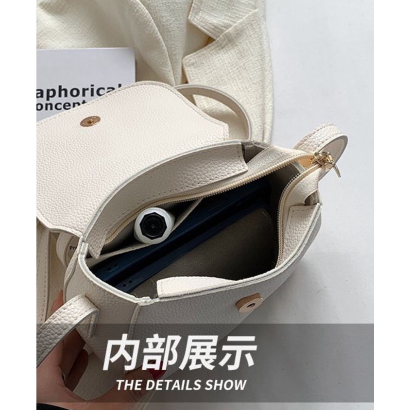 Fanli Túi Xách Đeo Vai Hình Vuông Cỡ Nhỏ Phong Cách Hàn Quốc Cho Nữ