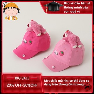 Mũ Lưỡi Trai Hình Chú Gấu Dễ Thương Cho Bé Gái 2-7 Tuổi