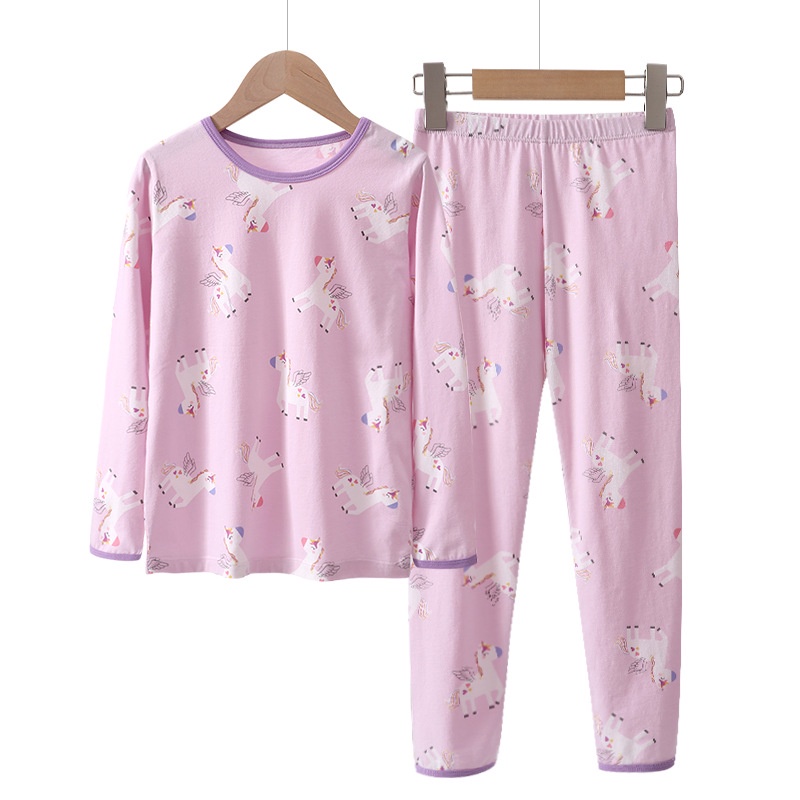 Mới Bộ Đồ Ngủ cotton Tay Dài Thoáng Khí Dành Cho Bé Gái