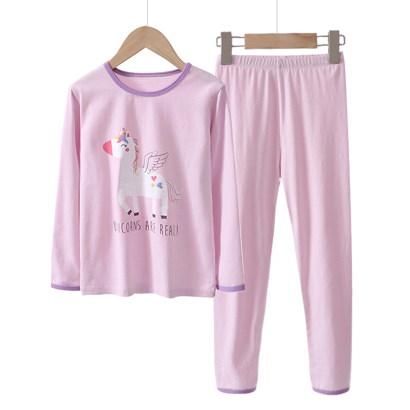 Mới Bộ Đồ Ngủ cotton Tay Dài Thoáng Khí Dành Cho Bé Gái
