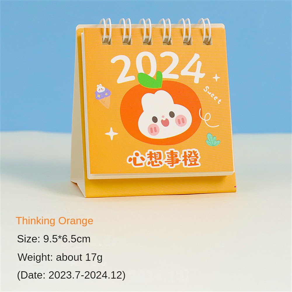 2024 Mini Thỏ Dễ Thương Lịch Để Bàn Kawaii Hình Thú Hoạt Hình Lịch Để Bàn Ghi Nhớ Hàng Ngày Ghi Chú Văn Phòng Sinh Viên Để Bàn Vật Trang Trí Miyia
