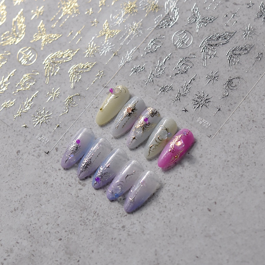 Miếng Dán Trang Trí Móng Tay Hình Bướm 5d 3231