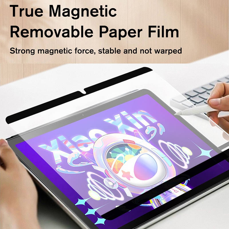 Removable Magnetic Attraction Matte Painting Writing Film For Lenovo xiaoxin pad Pro 11.5'' 11'' 10.6'' 11.2'' 12.6inch Paper Like Screen Protectors Film