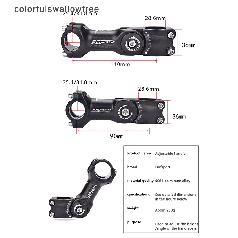 Phụ Kiện Nâng Ghi Đông Xe Đạp Nhiều Màu Sắc 25.4 / 31.8 abc