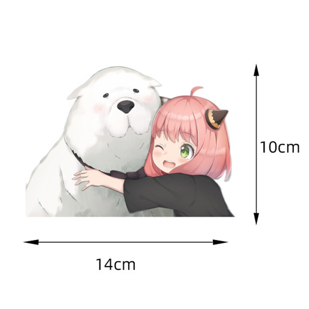 Miếng Dán Trang Trí Hình anime Cao Cấp Cho Xe Hơi Xe Máy
