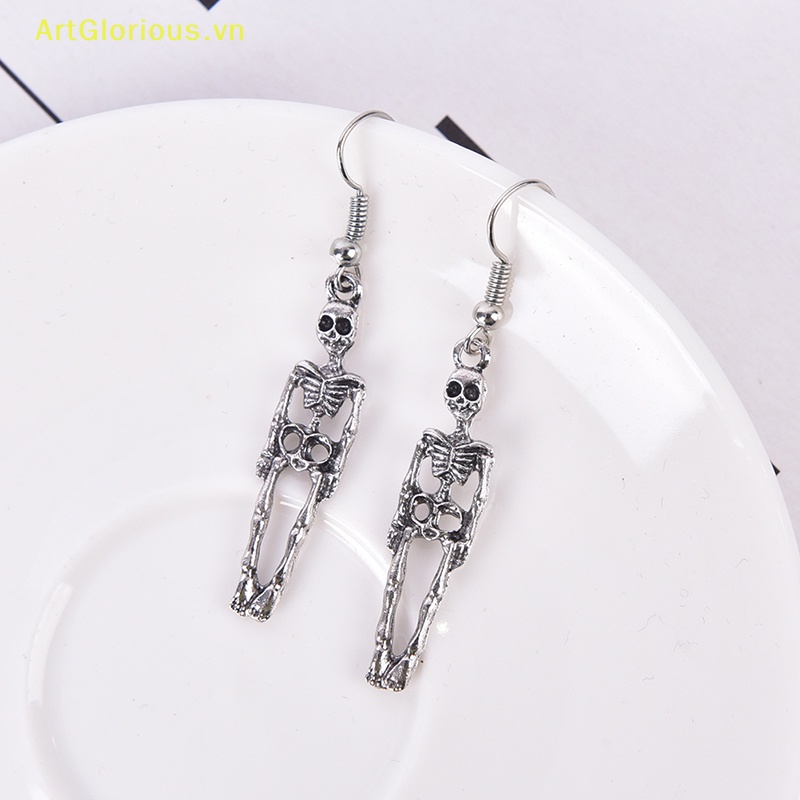 Bông Tai Hình Bộ Xương Phong Cách vintage Dành Cho Nữ vn