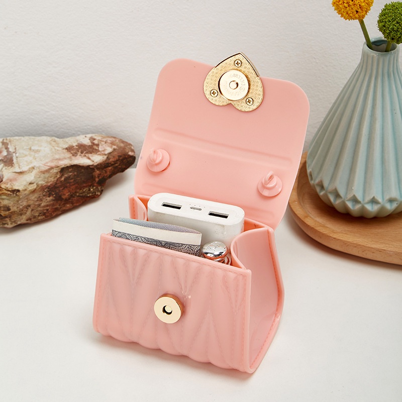 Silicone Túi Đeo Chéo mini Bằng Silicon Nhiều Màu Sắc Dễ Thương Cho Bé