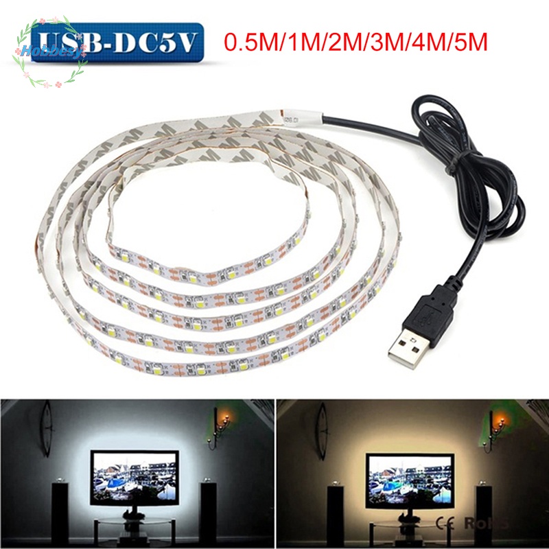 Hbgi> 5V TV LED Đèn nền USB LED Strip ánh sáng trang trí nội thất đèn Băng TV chiếu sáng nền Hot