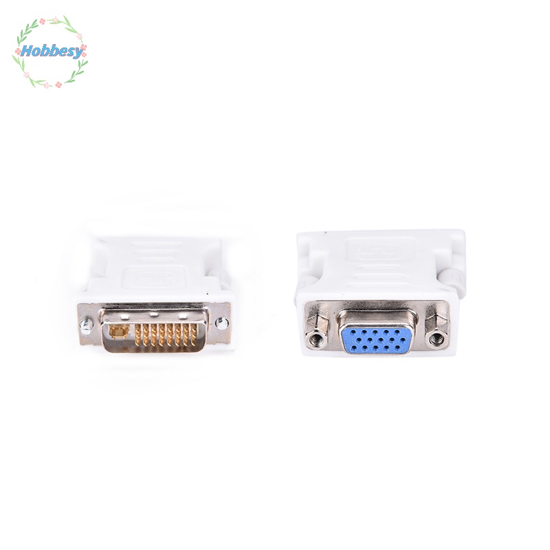 Hbgi> 15 Pin VGA Nữ Để 24 + 1 Pin DVI-D Nam Adapter Video Chuyển Đổi Cho PC Máy Tính Xách Tay Hot